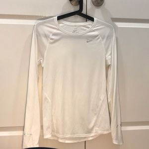Nike Dri-Fit Long Sleeve (White)